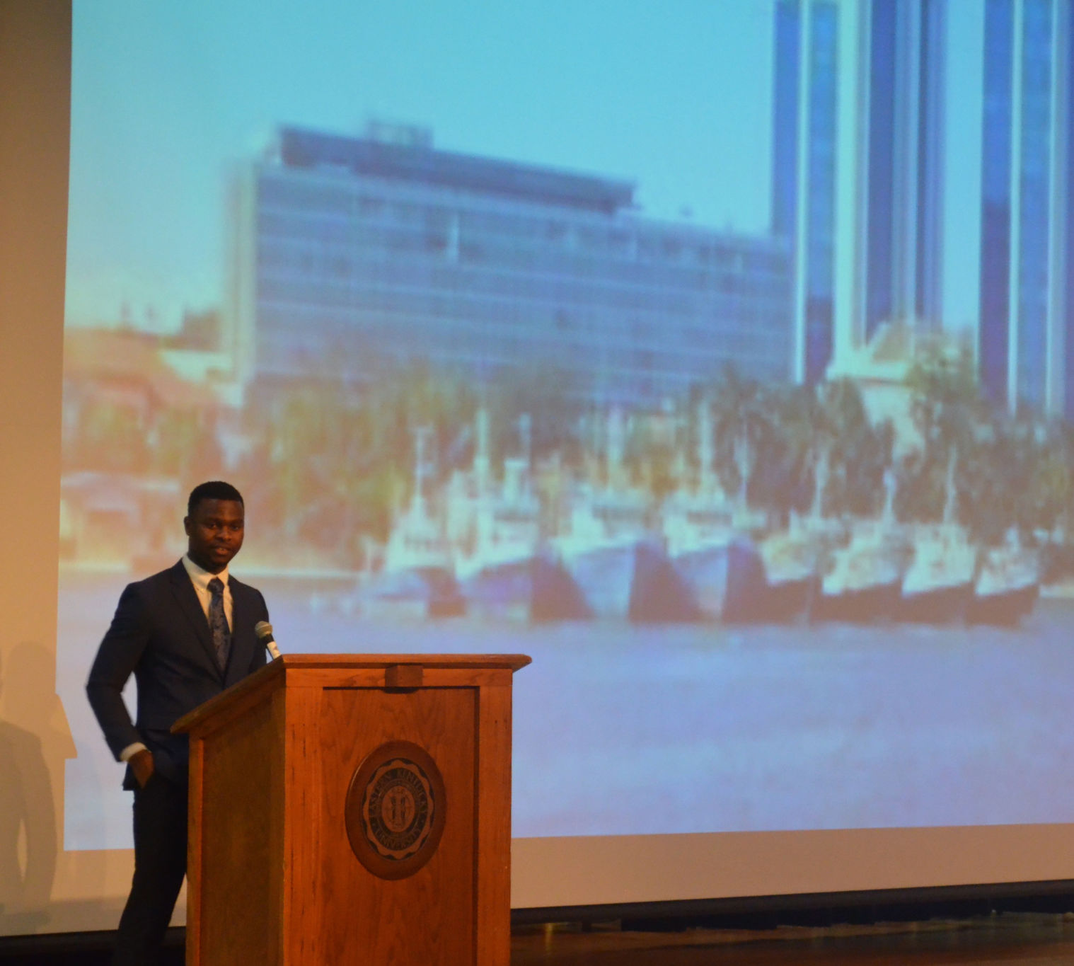Kevely Dumay speaks at Africa Today